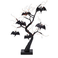 2 ft Battery-Operated Black Willow Halloween Tree with Bats