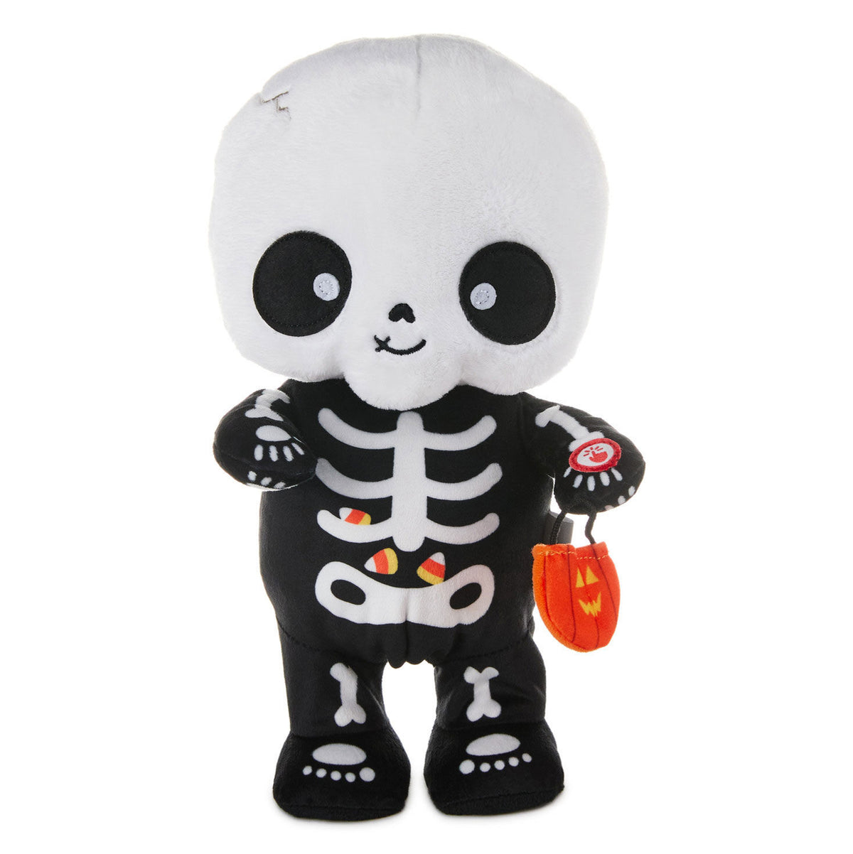 Trick-or-Treat Skeleton Plush With Sound and Motion, 10"