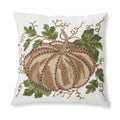 K&K Interiors Fall Pumpkin Embroidered Throw Pillow, 18x18