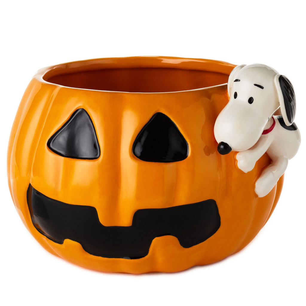 Peanuts® Pumpkin Candy Bowl With Snoopy