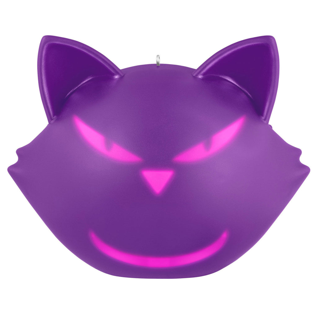 Halloween Cat-itude Ornament With Light and Sound