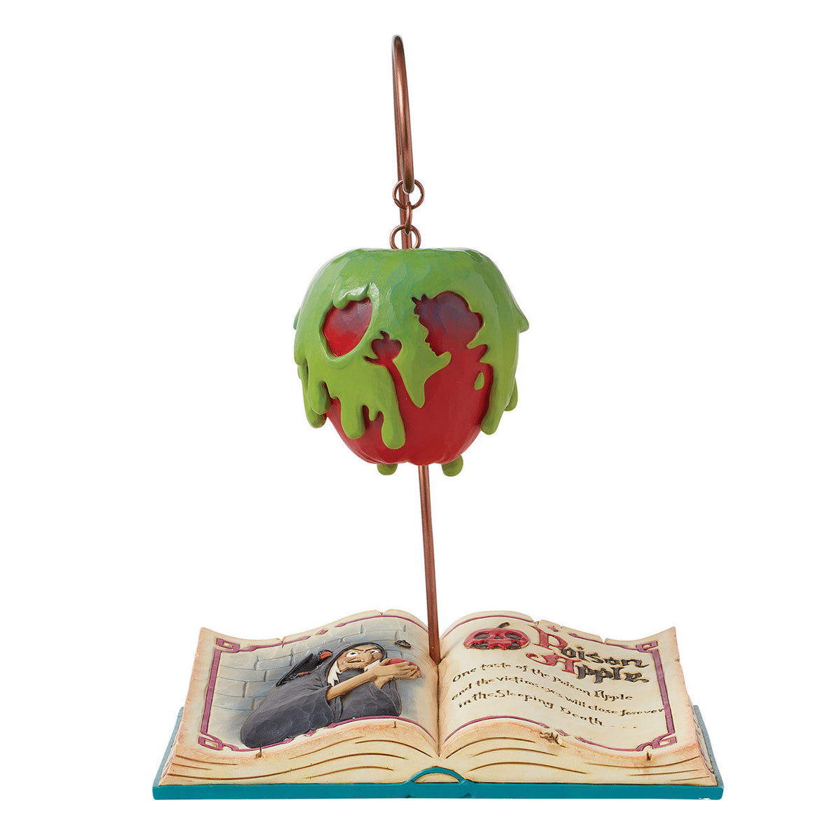 Jim Shore Disney Snow White Poisoned Apple and Book Figurine, 9"