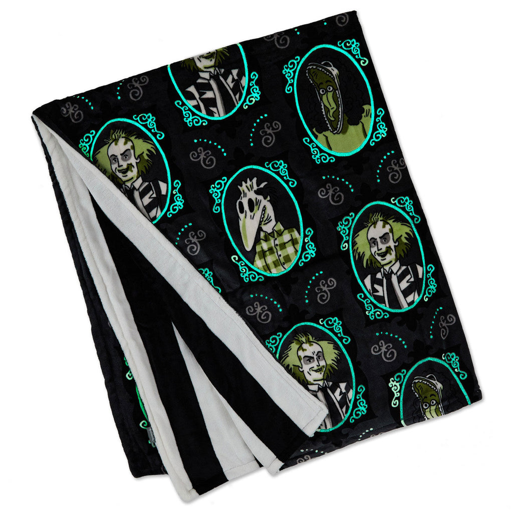 Beetlejuice™ Glow-in-the-Dark Throw Blanket, 50x60