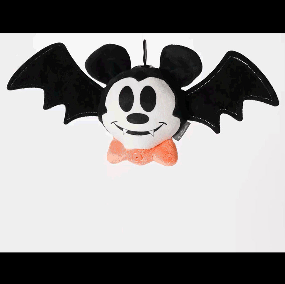 Disney Mickey Mouse Drop-n-Greet Bat Plush With Motion-Activated Sound and Motion, 8"