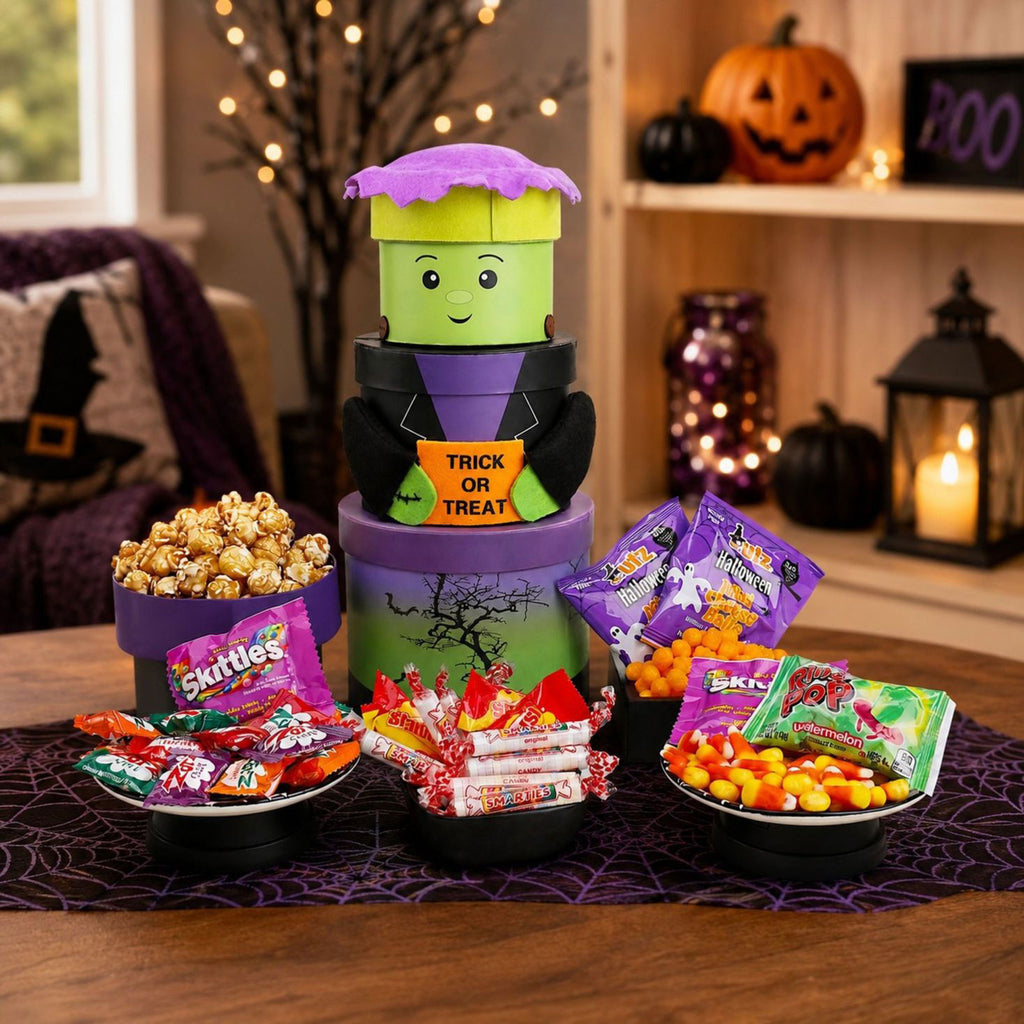 Frankenstein Treats Halloween Gift Tower