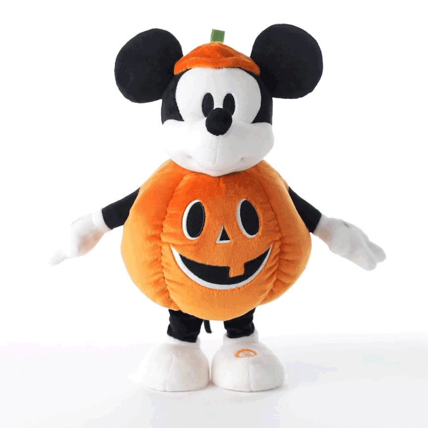 Disney Jack-o'-Lantern Mickey Mouse Plush With Sound and Motion, 12.5"