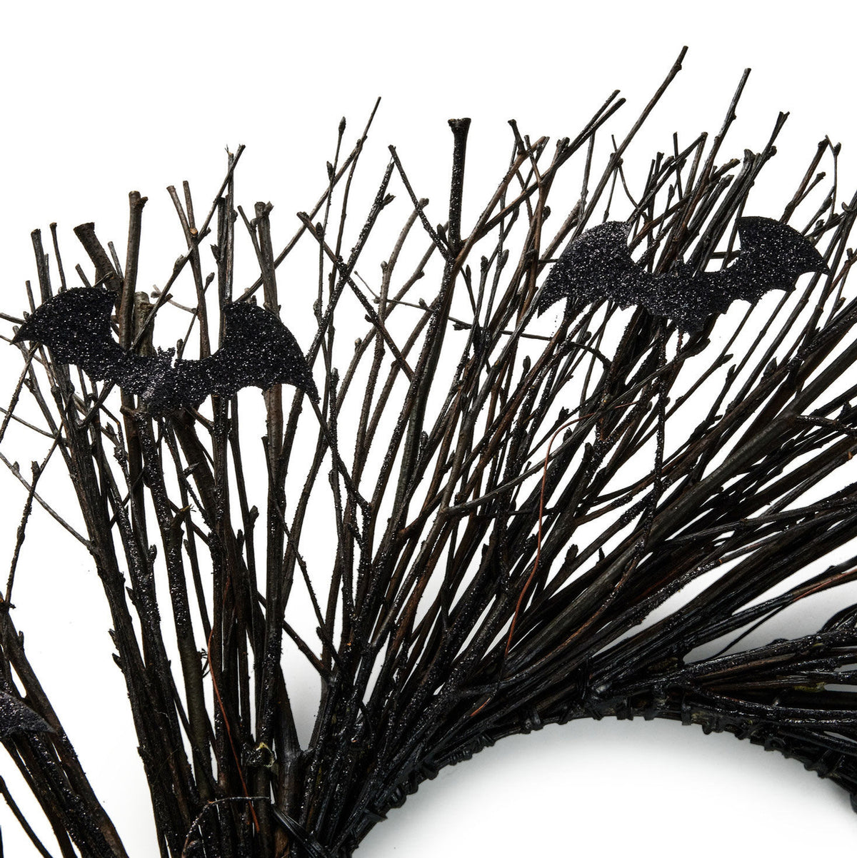 Black Halloween Wreath, 24"