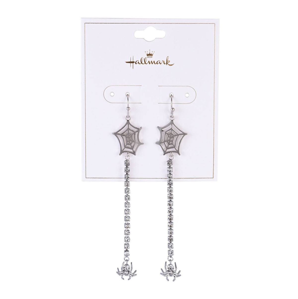 Spider and Web Linear Earrings