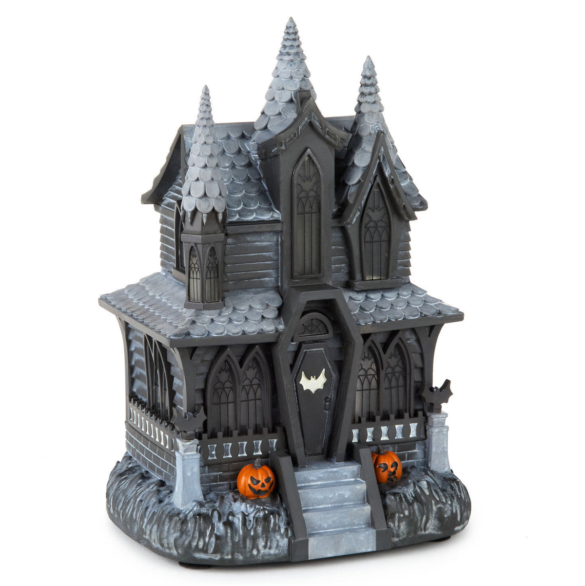 Hauntsville Collection Musical Vampire Manor Tabletop Decoration With Light, 9.75”